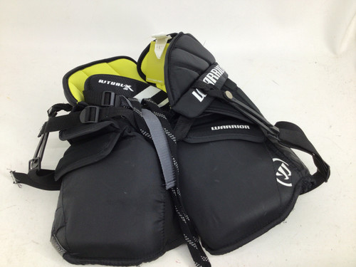 Vist Large View of Product Image Which is Used Warrior RITUAL-X JR L/XL GOALIE PANTS Junior Goalie Pant Black L/XL