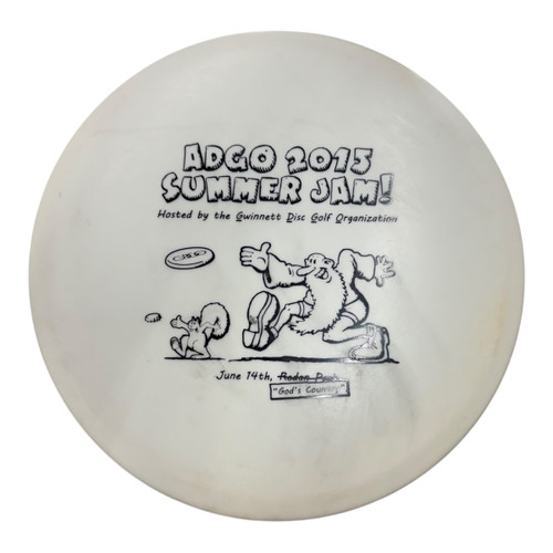 Vist Large View of Product Image Which is Used Innova GLOW ROC DX Disc Golf Mid Range White 179g