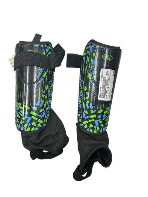 Vist Large View of Product Image Which is Used ATHLETIC SHINGUARDS SM Soccer Shin Guards Youth Black SM