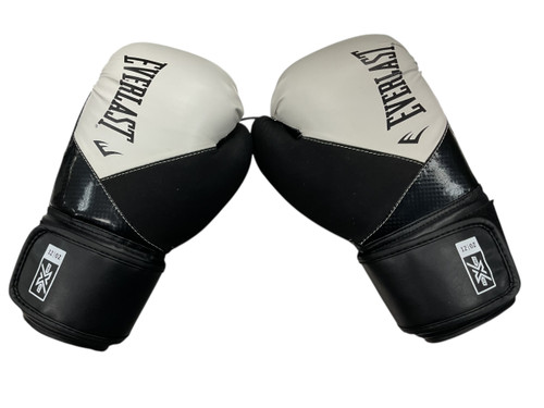 Vist Large View of Product Image Which is USED Everlast PROTEX Boxing Gloves White Senior