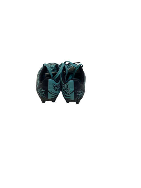 Vist Large View of Product Image Which is Used Puma Soccer Cleats Black And Carolina Blue Youth 12.0