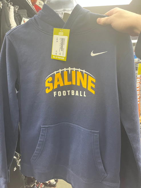 Vist Large View of Product Image Which is Used Saline Football Nike L.S. Sweatshirt Y XL
