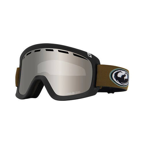 Vist Large View of Product Image Which is New Dragon D1 OTG 2026 Snow Goggles- Old Skool/Lumalens Silver Ionized and Amber Lenses