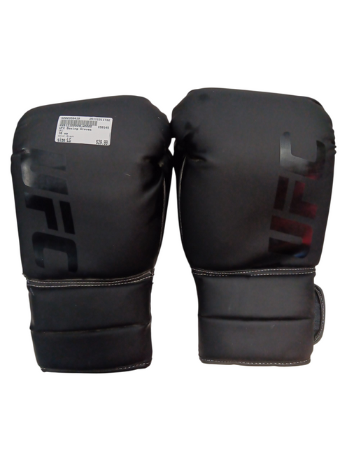 Vist Large View of Product Image Which is Used UFC Boxing Gloves Black LG