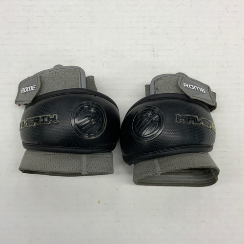 Vist Large View of Product Image Which is Used Maverik ROME Lacrosse Arm Pads/Guards Black LG