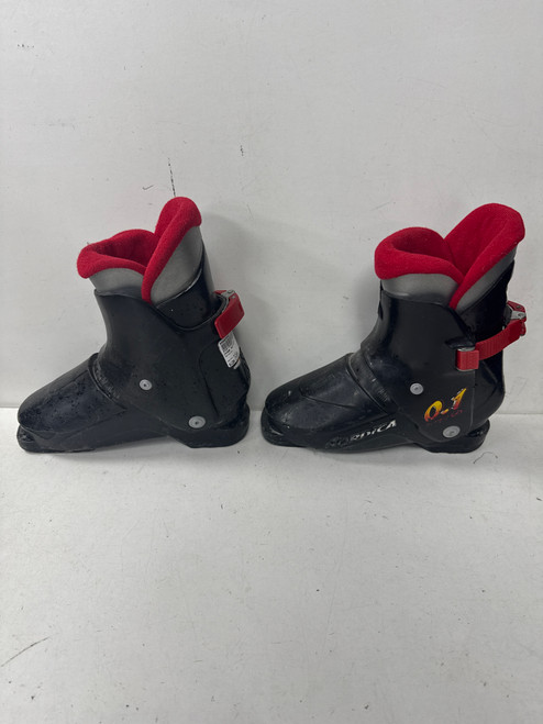Vist Large View of Product Image Which is Used Nordica 0.1 SUPER Boys DH Ski Boot Black 215 MP - J03