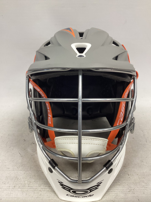 Vist Large View of Product Image Which is Used Cascade R Lacrosse Helmet Grey One Size