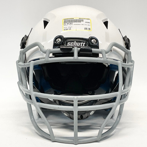 Vist Large View of Product Image Which is Used Schutt YOUTH VENGEANCE PRO VTD 2021 FB Helmet White LG