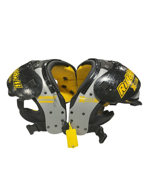 Vist Large View of Product Image Which is Used Riddell X FORCE SHOULDER PADS FB Shoulder Pads Black SM
