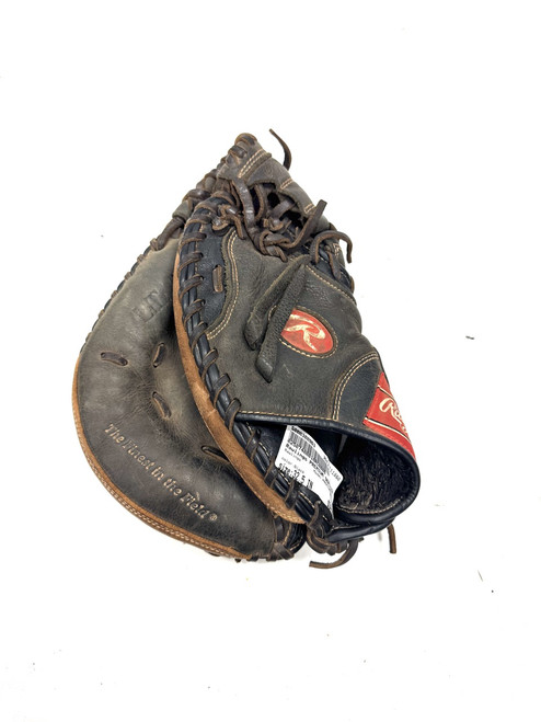 Vist Large View of Product Image Which is Used Rawlings PREMIUM SERIES BB/SB Catchers LH Throw Black 32 1/2"