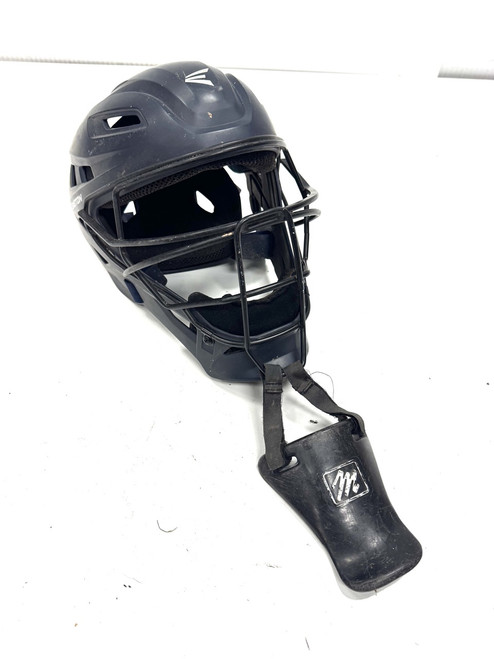 Vist Large View of Product Image Which is Used Easton ELITE 6 1/2- 7 1/8 Catchers Helmet w/Mask Navy Blue One Size