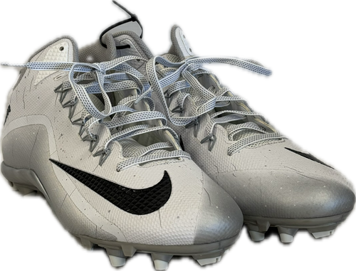 Vist Large View of Product Image Which is Used Nike ALPHA PRO 2 Adult FB Cleats Black And White Senior 15