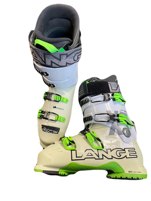 Vist Large View of Product Image Which is Used Lange XT130 Mens DH Ski Boot Green 285 MP - M10.5 - W11.5