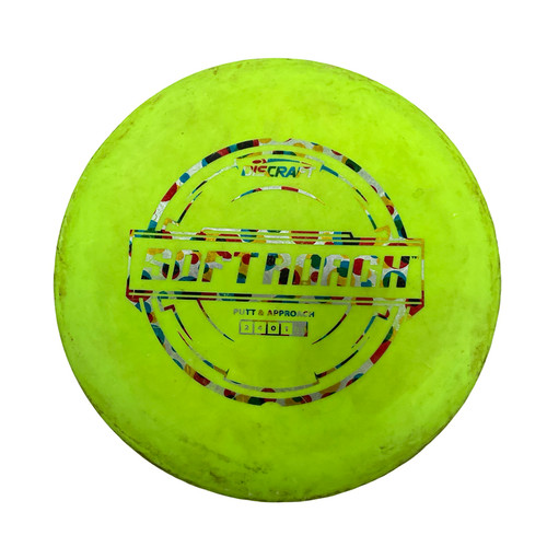 Vist Large View of Product Image Which is Used Discraft SOFT ROACH Disc Golf Putter Lime Green
