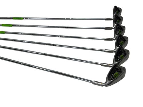 Vist Large View of Product Image Which is Used Ping RAPTURE Gold DOT Mens Golf Iron Set RH 5I-PW w/ Ping AWT S-Flex Shafts +1/2"