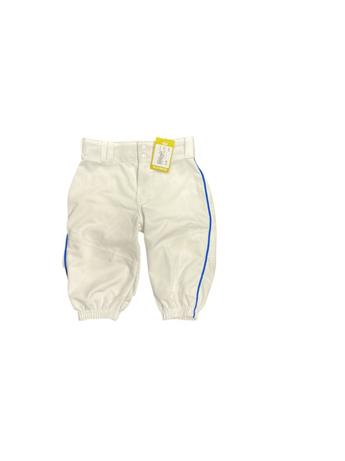 Vist Large View of Product Image Which is Used Alleson BASEBALL PANTS YOUTH BB/SB Pant Boys White And Royal Blue MD