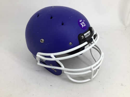 Vist Large View of Product Image Which is Used Schutt 2019 YOUTH RECRUIT R3 XS HELMET FB Helmet Royal Blue XS