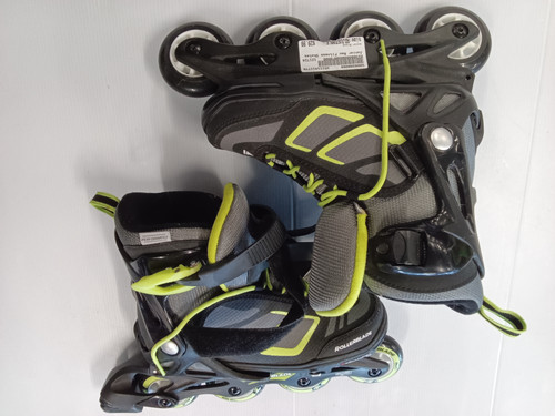 Vist Large View of Product Image Which is Used Junior Rec Fitness Skates Black Adjustable