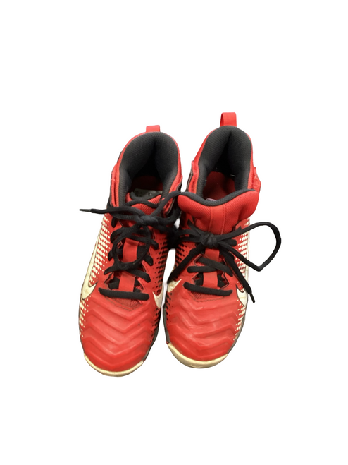 Vist Large View of Product Image Which is Used Nike ALPHA BB/SB Cleats Black And Red Junior 01