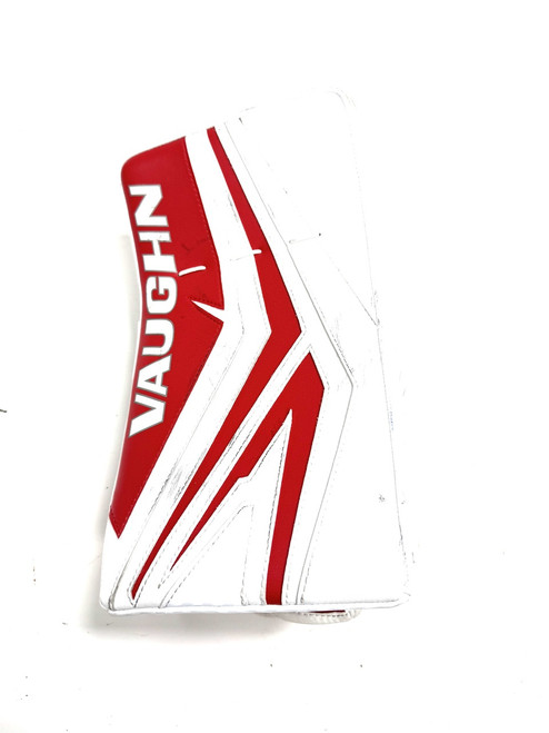 Vist Large View of Product Image Which is Used Vaughn SLR4 INT BLOCKER Inter Goalie Blocker White And Red