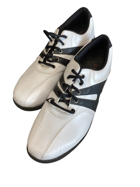 Vist Large View of Product Image Which is Used Dunlop Mens Golf Shoes White Senior 13
