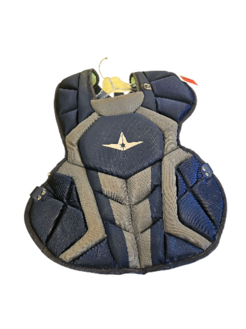 Vist Large View of Product Image Which is Used All-Star AGE 12-16 NAVY Catchers Chest Protector Navy Blue Intermed