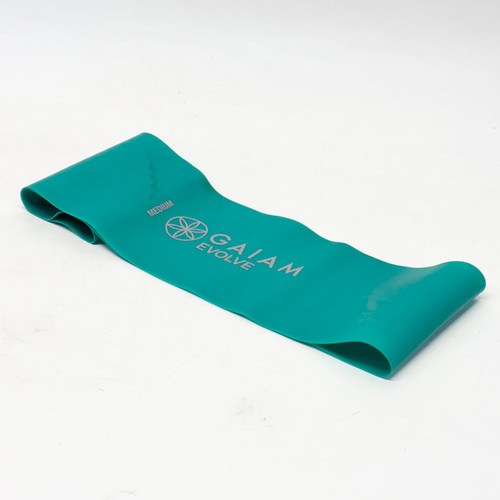Vist Large View of Product Image Which is Used Gaiam Flat Band Teal Medium