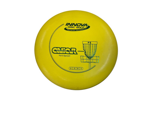 Vist Large View of Product Image Which is Used Innova DX AVIAR Disc Golf Putter Yellow 154g