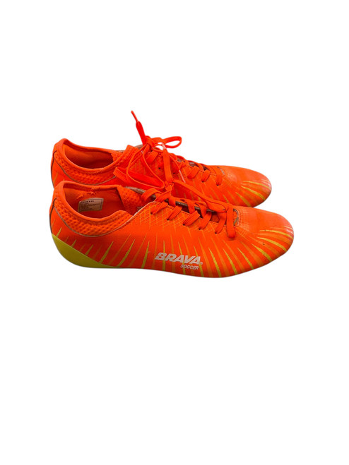 Vist Large View of Product Image Which is Used Brava Soccer Cleats Orange Youth 09.5