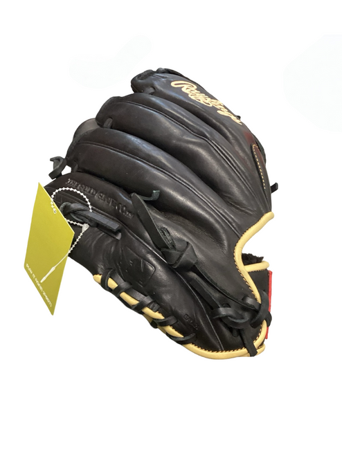 Vist Large View of Product Image Which is Used Rawlings GOLD GLOVE ELITE BB/SB Glove RH Throw Black 12"