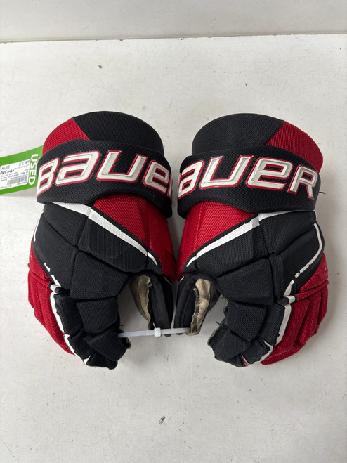 Vist Large View of Product Image Which is Used Bauer VAPOR SHIFT PRO Intermediate Gloves Black And Red 13"