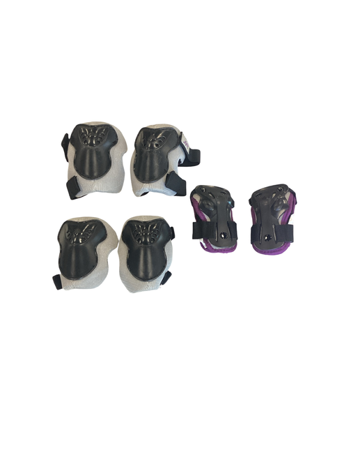 Vist Large View of Product Image Which is Used K2 XS SET OF KNEE/ELBOW/WRIST Inline Protective Set Purple XS