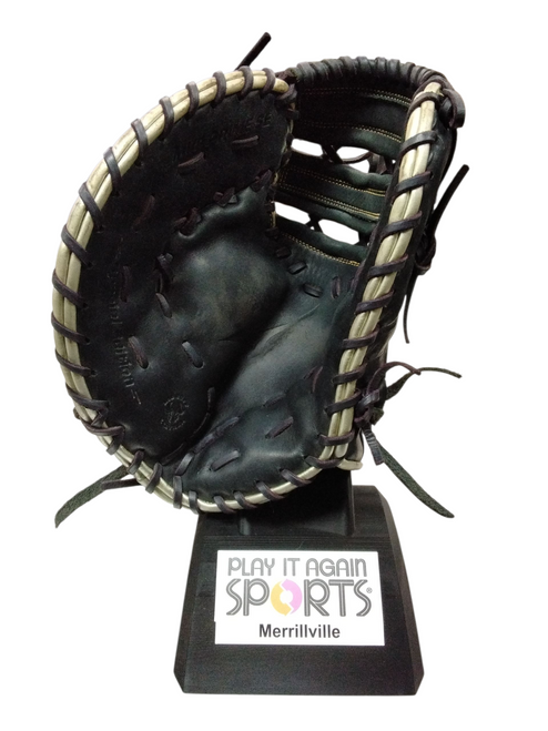 Vist Large View of Product Image Which is Used Mizuno GXF 50PSE8 BB/SB First Base LH Throw Black 12 1/2"