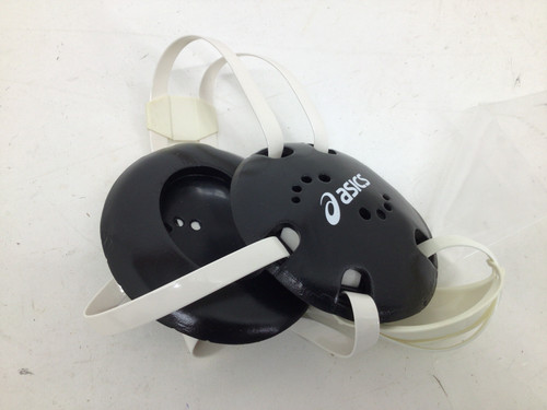 Vist Large View of Product Image Which is Used Asics ADJUSTABLE WRESTLING HEADGEAR Wrestling Headgear Black