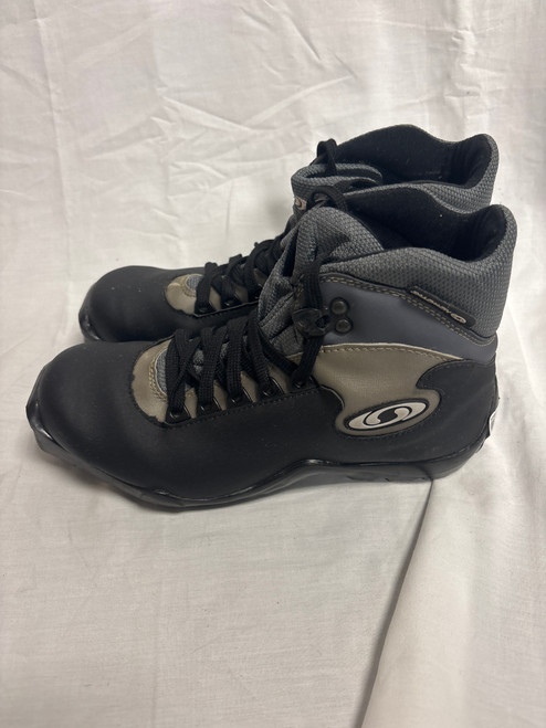 Vist Large View of Product Image Which is Used Salomon Boys SNS XC Ski Boots Black W 05-05.5 / JR 03.5-04