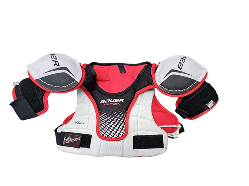 Vist Large View of Product Image Which is Used Bauer LIL ROOKIE SHOULDER PADS Youth Shoulder Pads MD