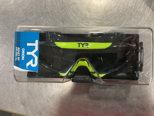 Vist Large View of Product Image Which is Used TYR ORION ADULT FIT Swim Goggles Neon Green