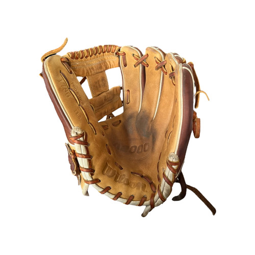 Vist Large View of Product Image Which is Used Wilson A2000 1786 BB/SB Glove RH Throw Brown 11 1/2"