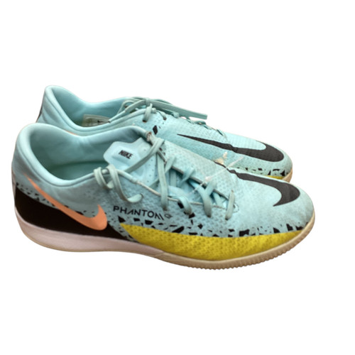 Vist Large View of Product Image Which is Used Nike Soccer Indoor Shoes Carolina Blue Senior 6.5