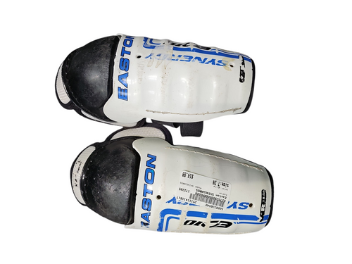 Vist Large View of Product Image Which is Used Easton SHINGUARDS Youth Shin Guards White 7"