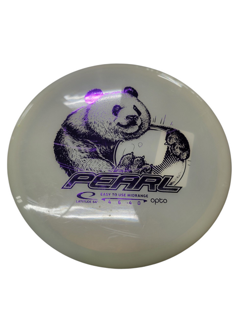 Vist Large View of Product Image Which is Used Latitude 64 PEARL OPTO Disc Golf Mid Range White