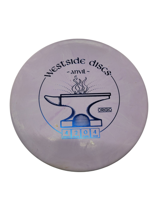 Vist Large View of Product Image Which is Used Westside ANVIL ORIGIO Disc Golf Mid Range Purple