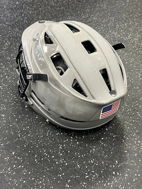 Vist Large View of Product Image Which is Used Cascade CPX-R Lacrosse Helmet Grey One Size