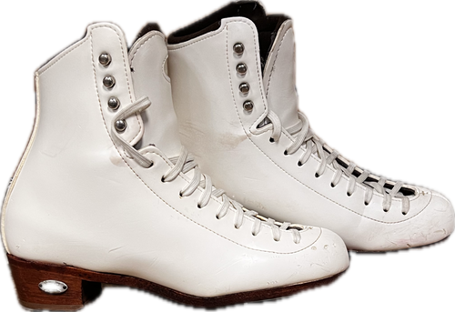 Vist Large View of Product Image Which is Used Riedell FIGURE SKATES WomensFigure Skate White Senior 7.5