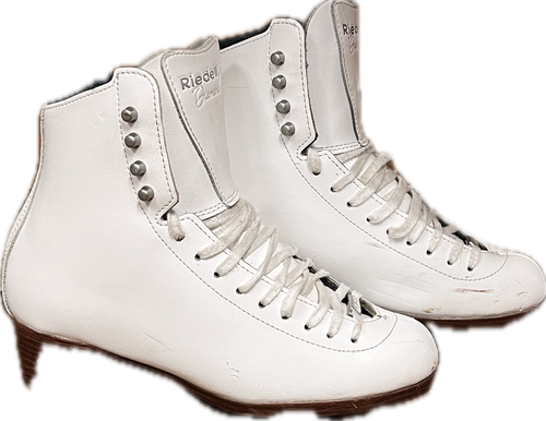 Vist Large View of Product Image Which is Used Riedell 133 Girls Figure Skate White Junior 05