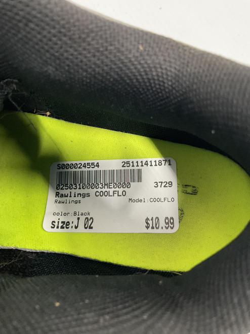 Vist Large View of Product Image Which is Used Rawlings COOLFLO BB/SB Cleats Black Junior 02