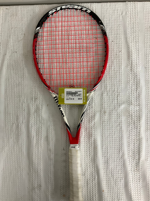 Vist Large View of Product Image Which is Used Wilson STEAM 99S RACQUET Adult Tennis Racquet Red 4 5/8"