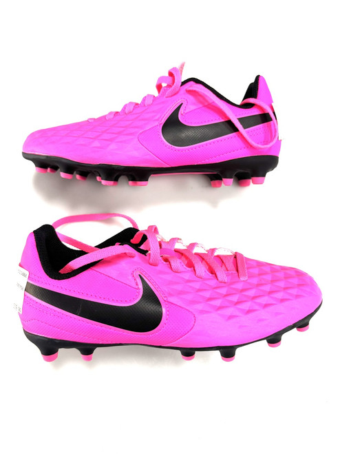 Vist Large View of Product Image Which is Used Nike Soccer Cleats Pink Junior 03