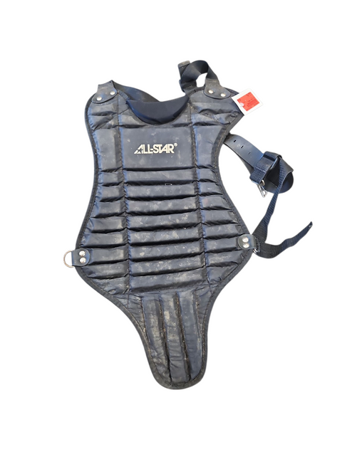 Vist Large View of Product Image Which is Used All-Star SMALL Catchers Chest Protector Black Youth