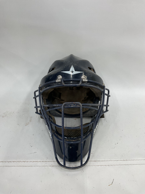 Vist Large View of Product Image Which is Used All Star BLUE Catchers Helmet w/Mask Navy Blue MD